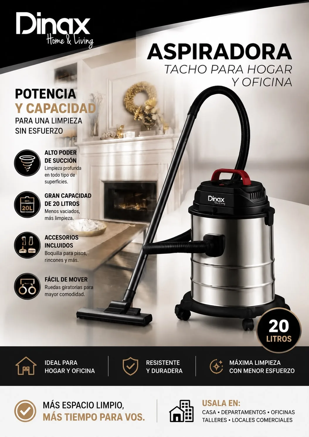 Aspiradora Tacho 20 LTS