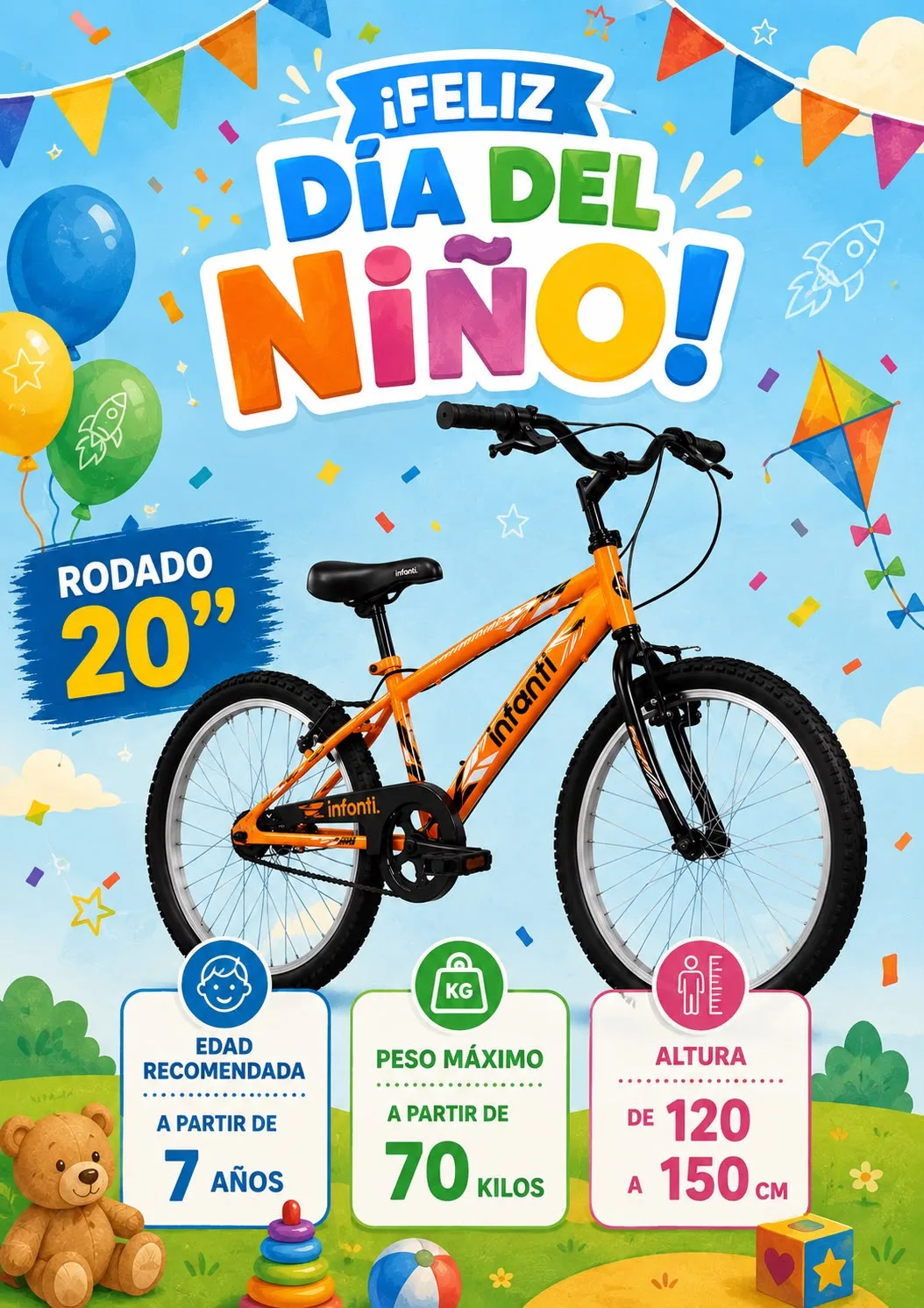 Bicicleta R20 Niños
